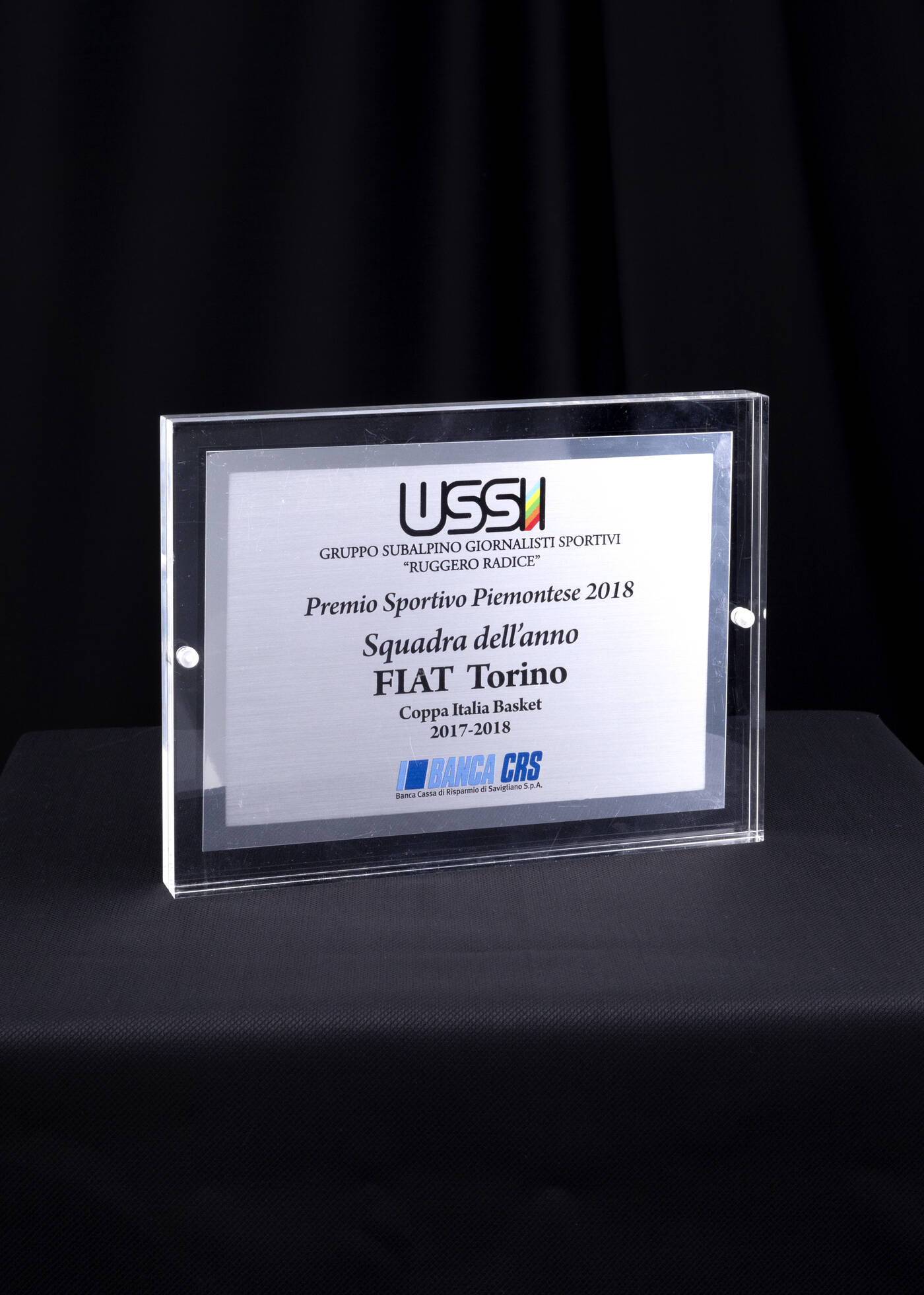 AUXILIUM - Targa Premio Sportivo Piemontese 2018 AUXILIUM - Targa Premio Sportivo Piemontese 2018