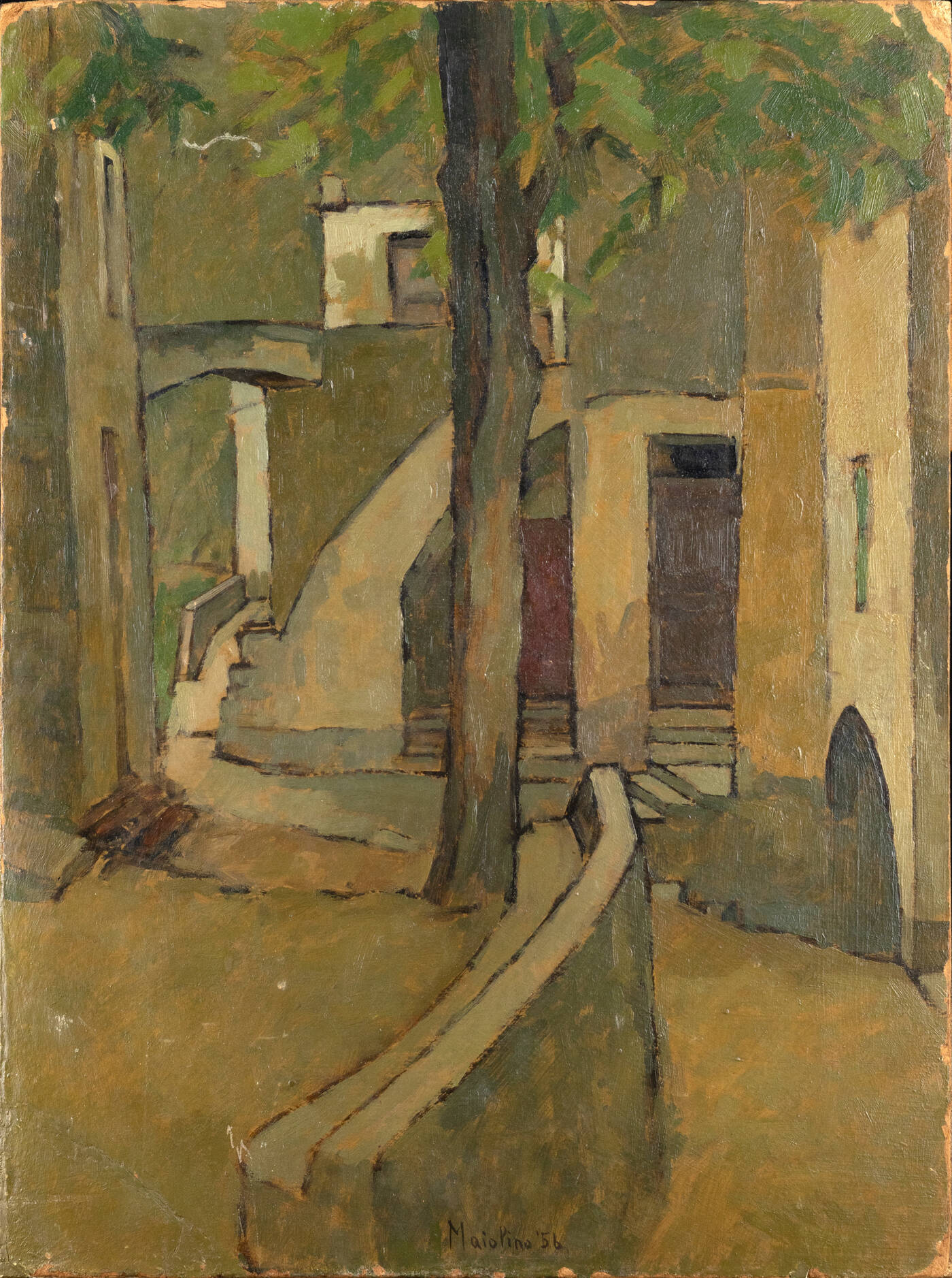 ENZO MAIOLINO - 'Vicoli' 1956