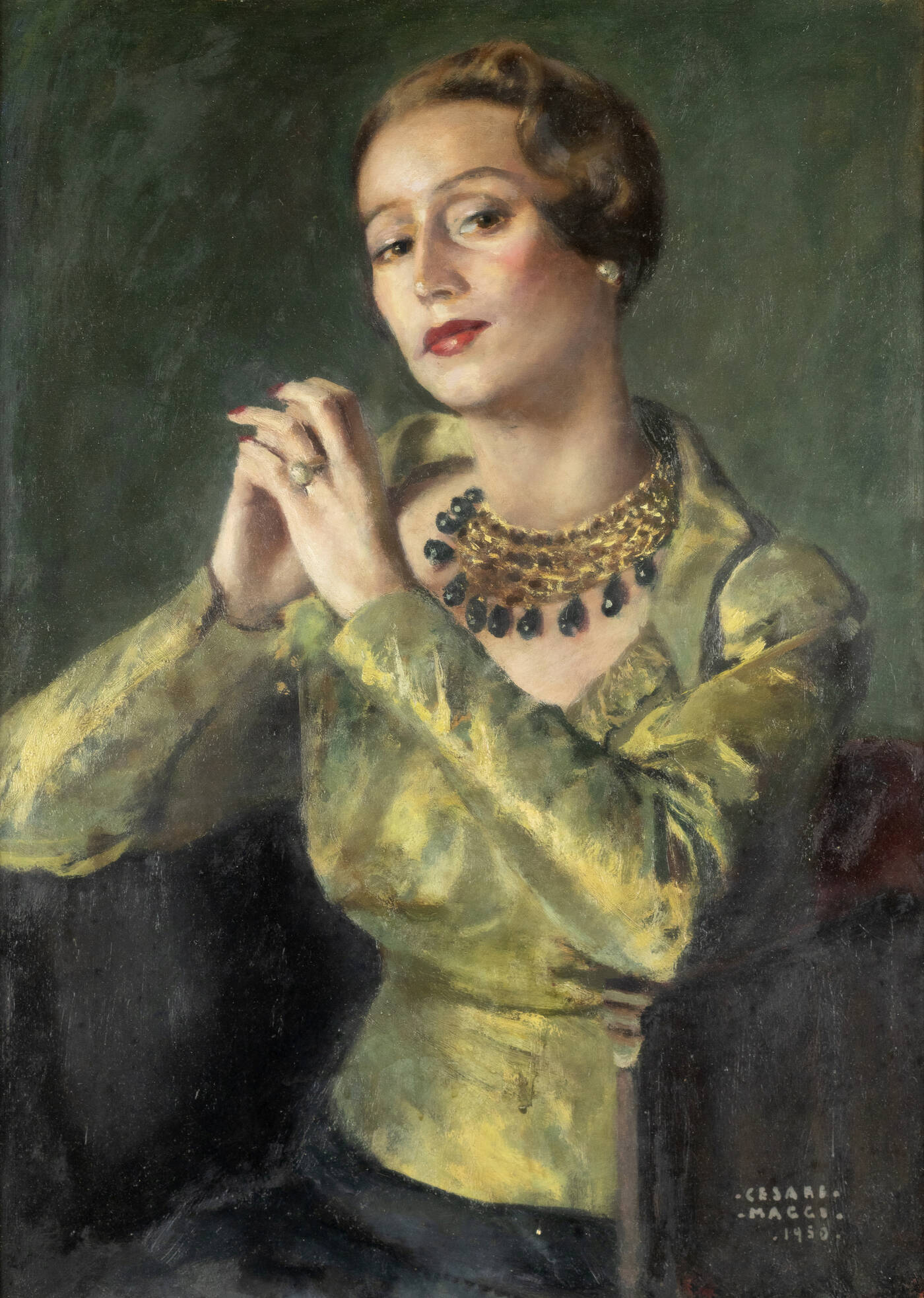 CESARE MAGGI - 'Ritratto della Signora Perego' 1953