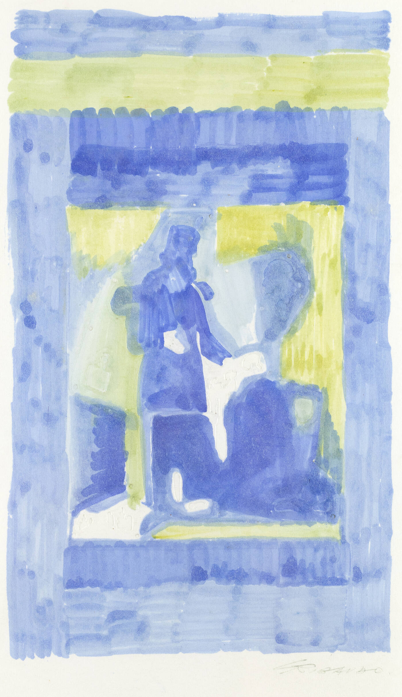 EZIO GRIBAUDO - 'Logogrifo' 1972