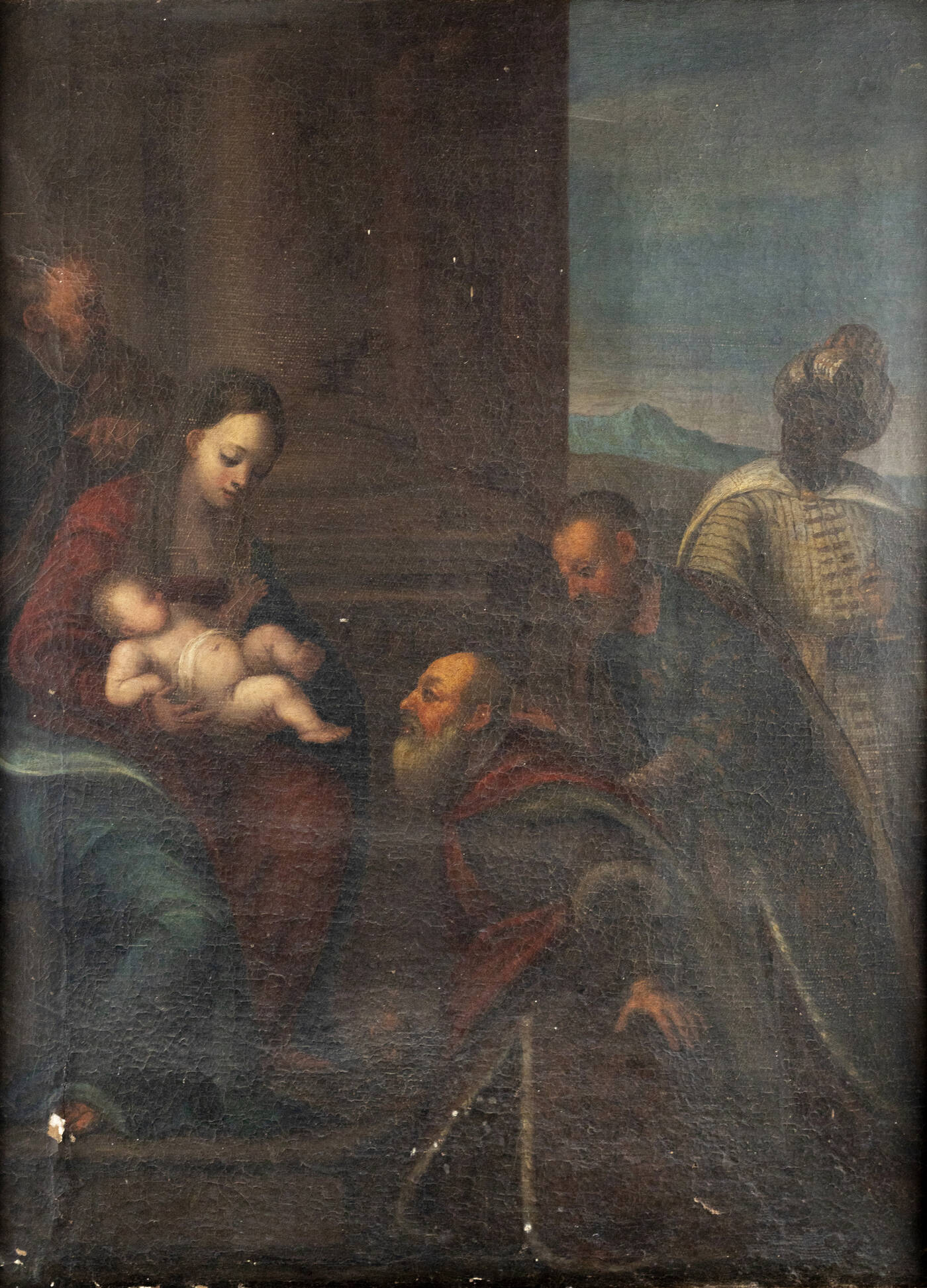 PITTORE ANONIMO DEL XIX SECOLO - 'Natività' 