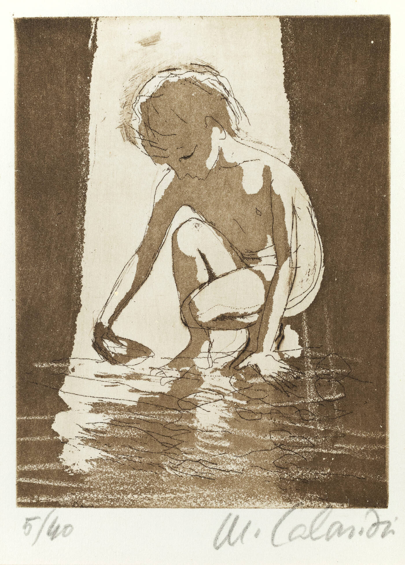 MARIO CALANDRI - 'Fanciullo-ex Libris'