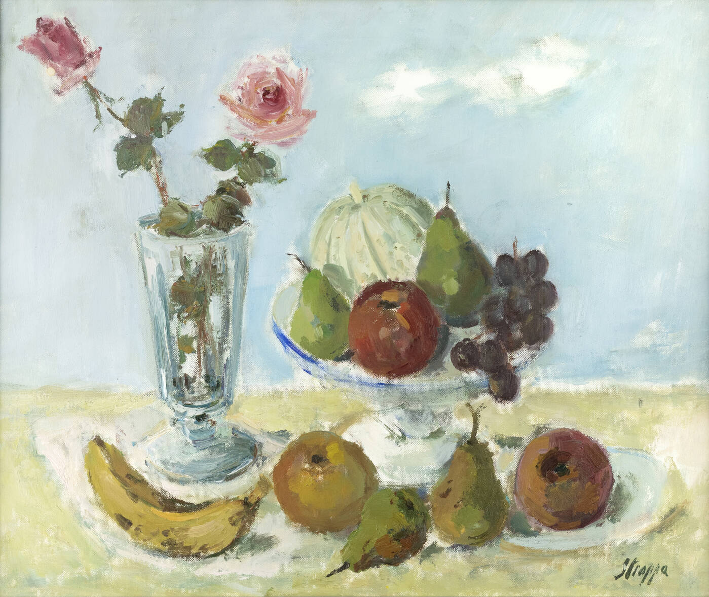 LEONARDO STROPPA - 'Natura morta con vaso di fiori'