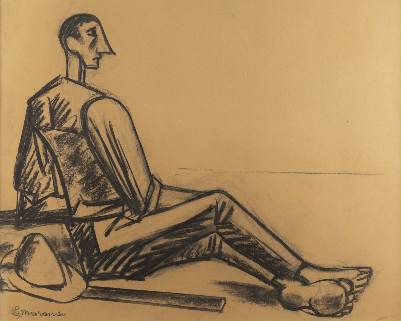 PIETRO MORANDO - 'Viandante seduto'