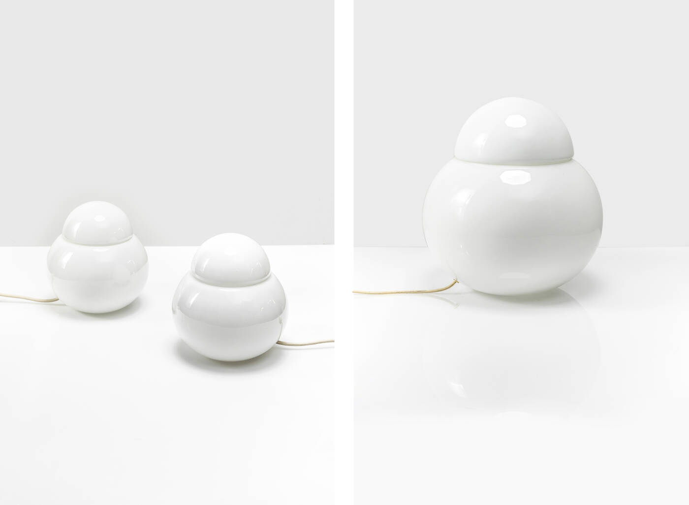 SERGIO ASTI - Tre lampade mod. Daruma