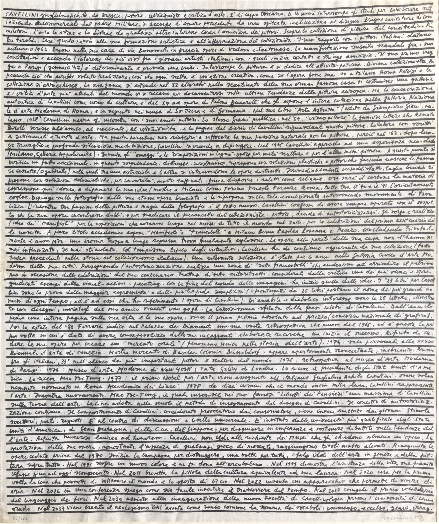 GUGLIELMO ACHILLE CAVELLINI - 'Narrazione'