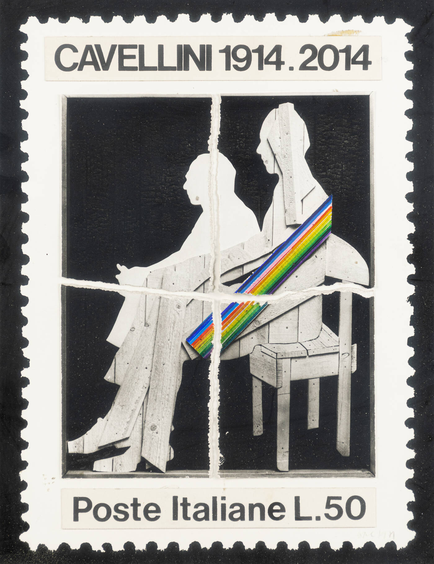 GUGLIELMO ACHILLE CAVELLINI - 'Poste Italiane L.50'