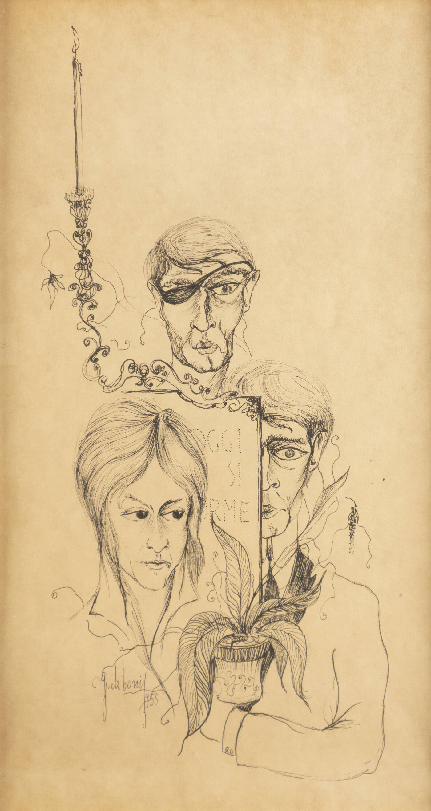 GUIDO DE BONIS - 'Oggi si dorme' 1955