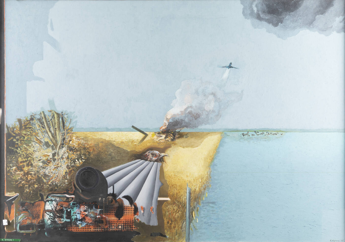 GIUSEPPE GIANNINI - 'Nella palude in estate' 1970