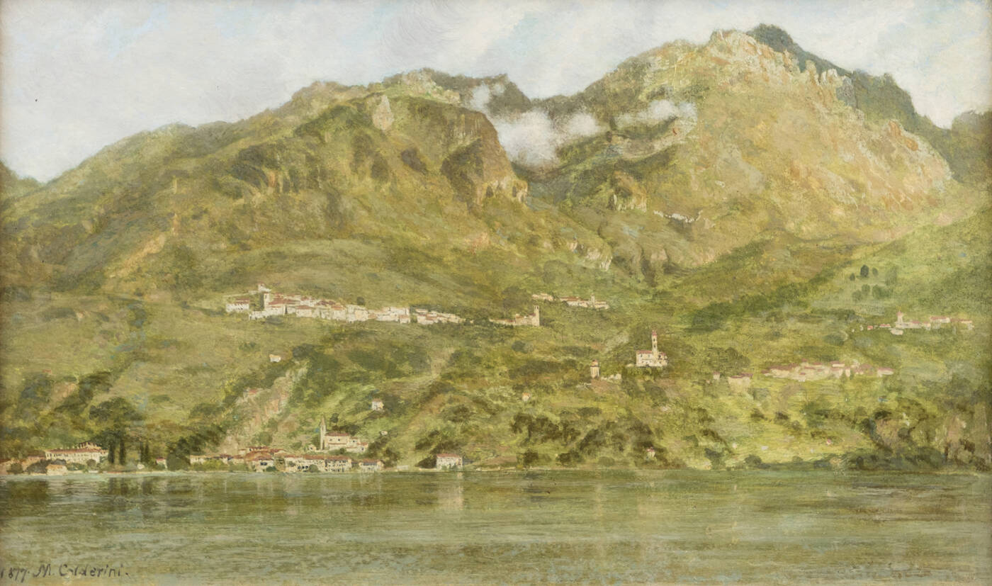 MARCO CALDERINI - 'Val Solda sul Lago di Lugano' 1877