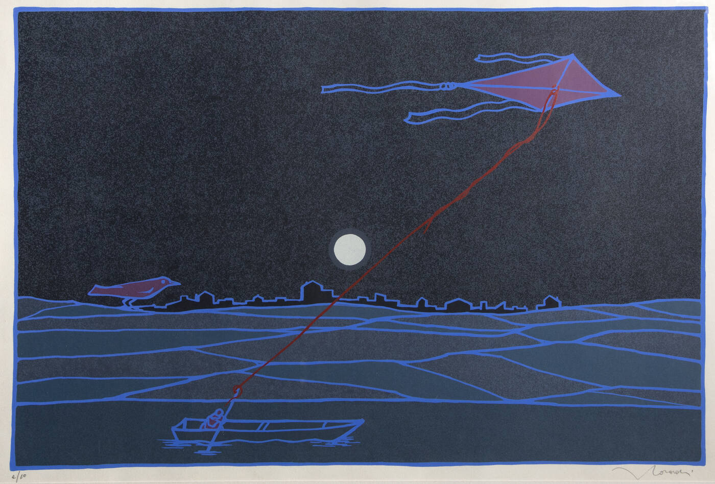 FRANCESCO CASORATI - 'Barca e aquilone'