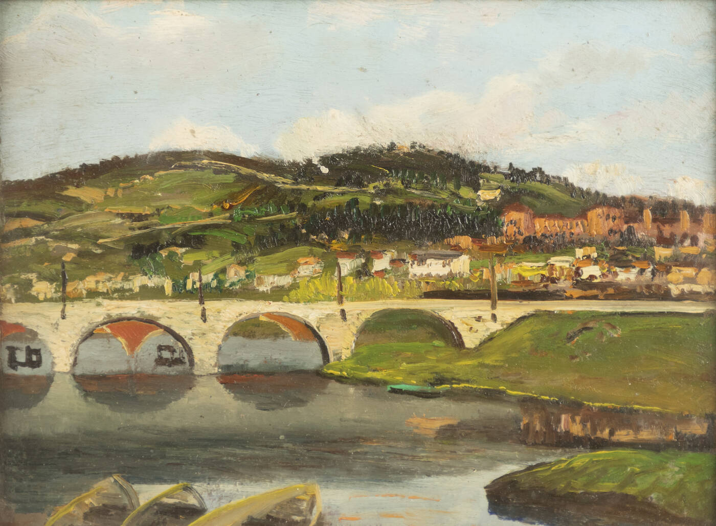 ROMOLO GARRONE - 'Ponte sul Po'