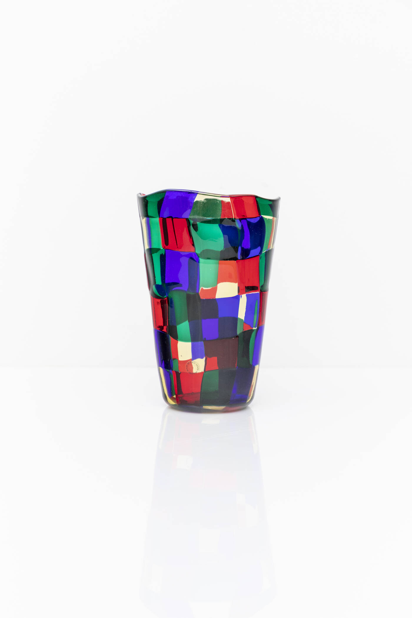 FULVIO BIANCONI - Vaso della serie Pezzati