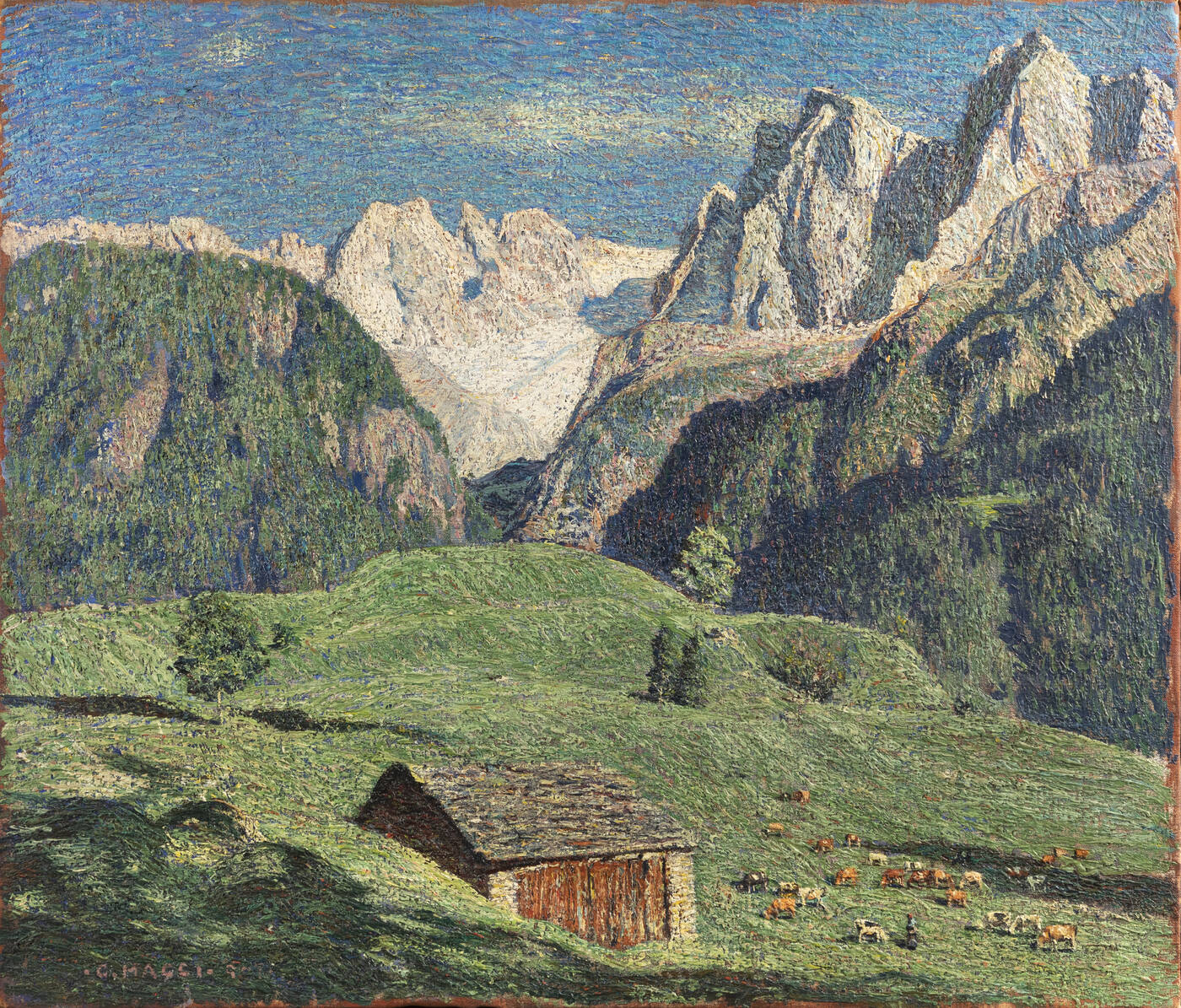 CESARE MAGGI - 'Val Bregaglia' 1907