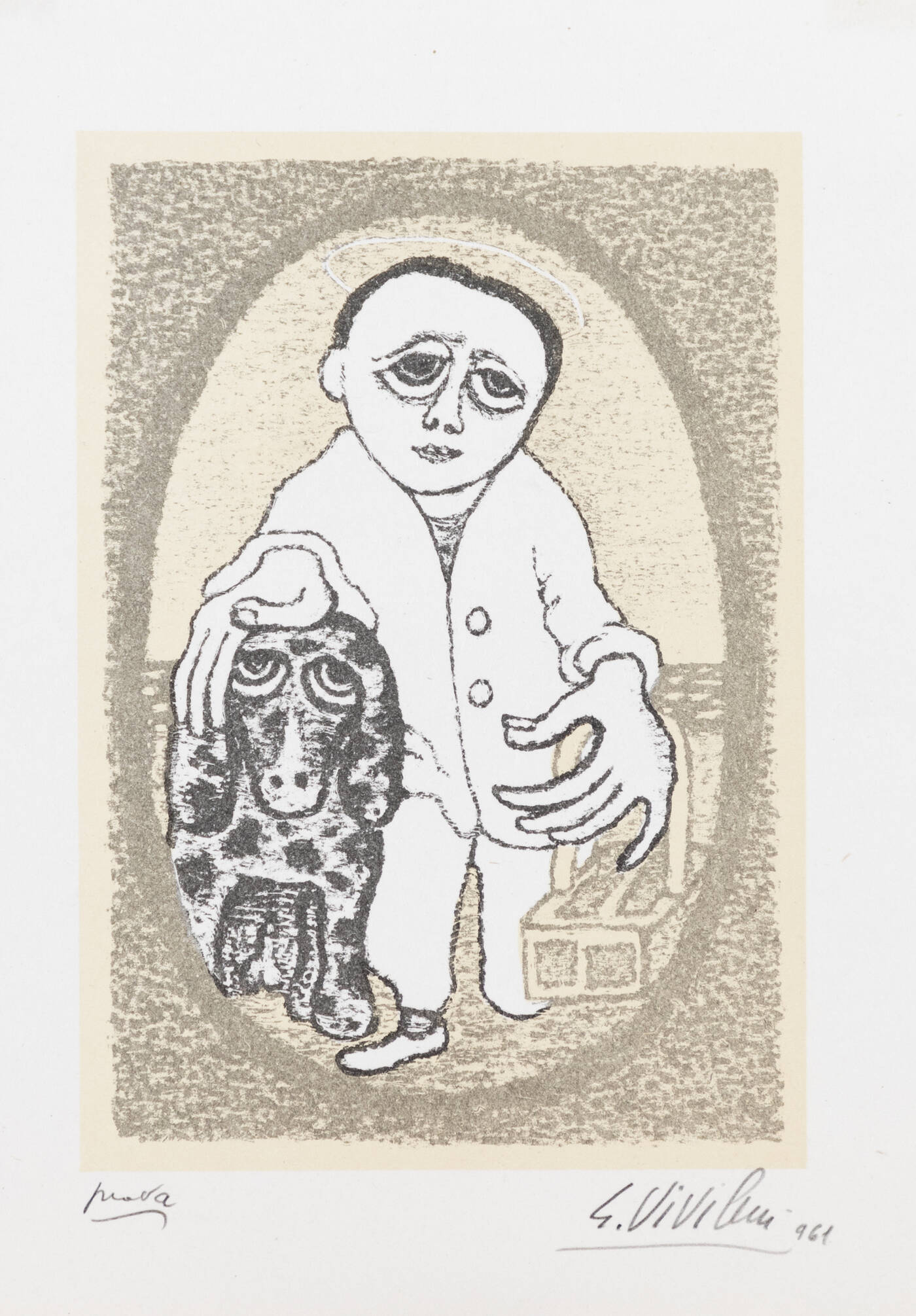 GIUSEPPE VIVIANI - 'Uomo con cane'