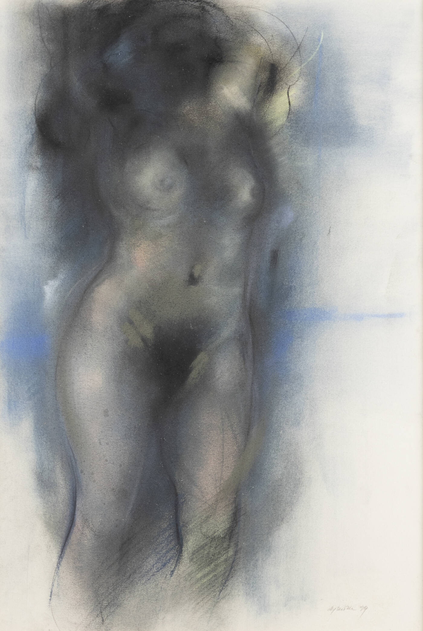 GIUSEPPE AJMONE - 'Nudo in blu' 1999