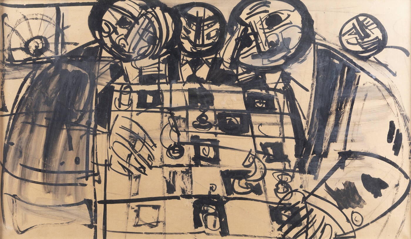 LUIGI SPAZZAPAN - 'Giocatori di scacchi'