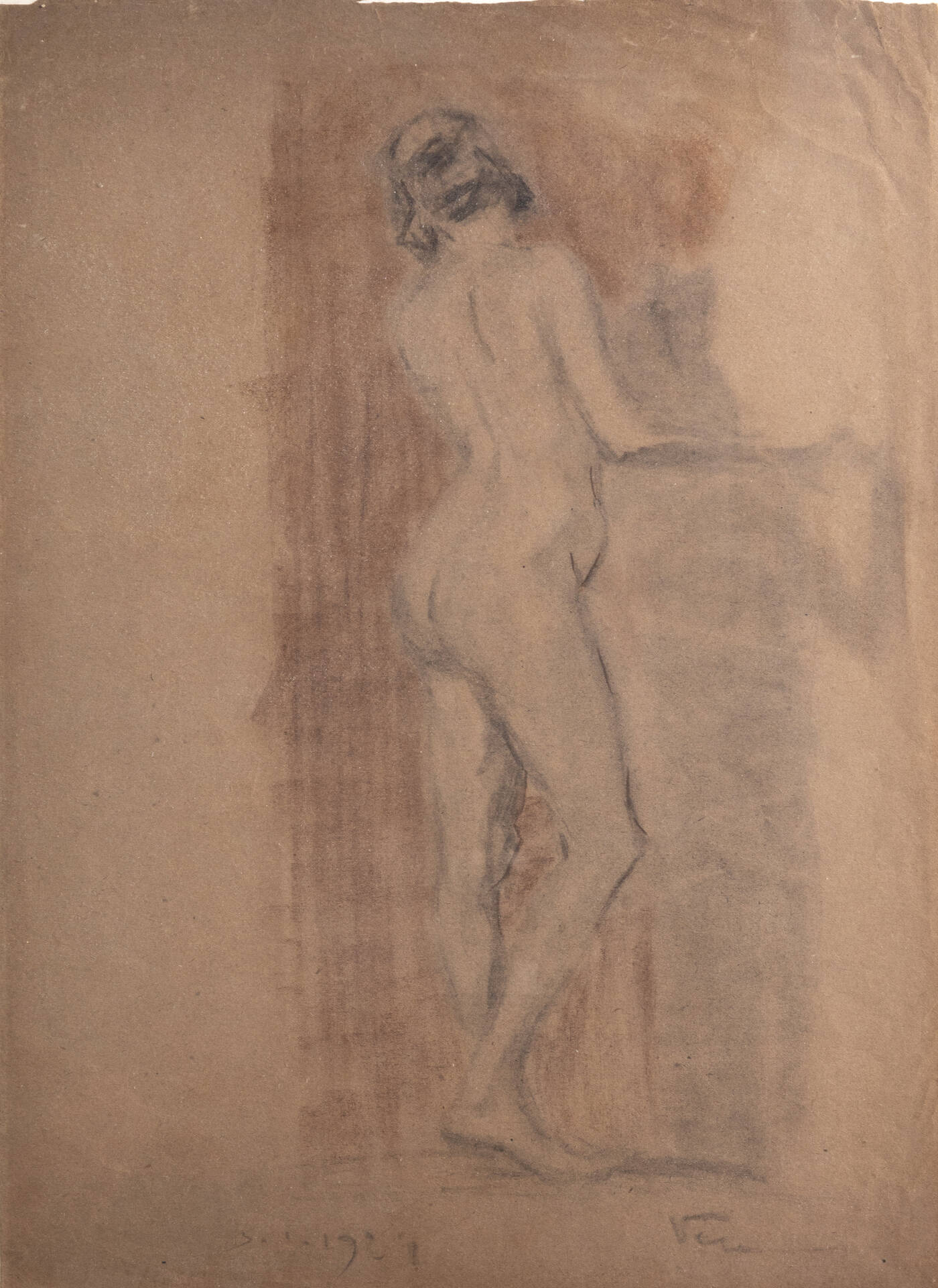 FELICE VELLAN - 'Nuda in posa' 3/1/1921