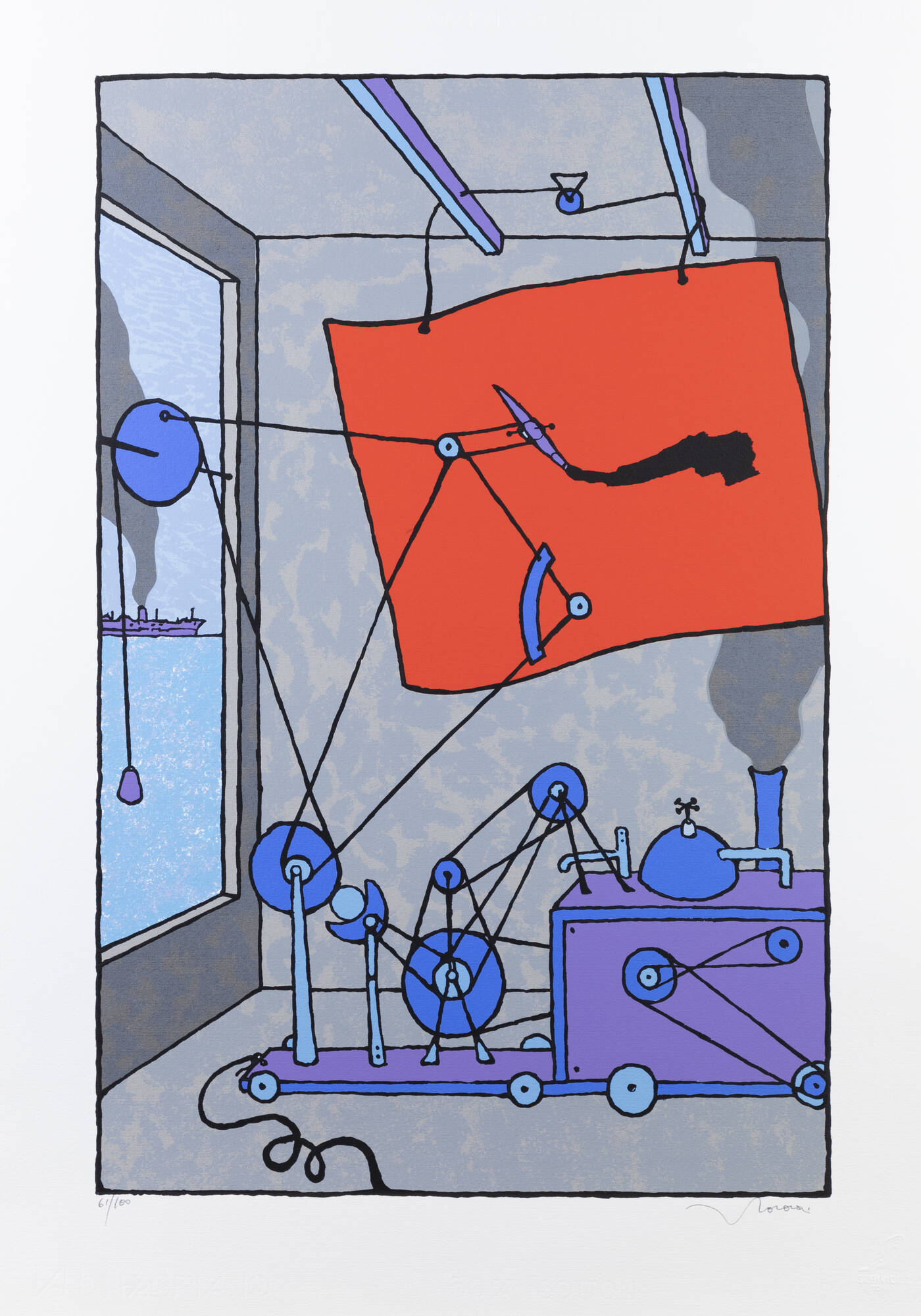 FRANCESCO CASORATI - 'Marchingegno per pitturare'