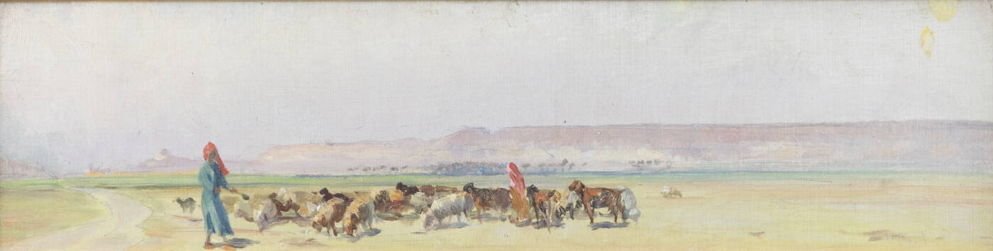 ROSSI ALBERTO (attribuito) - 'Paesaggio orientale' 