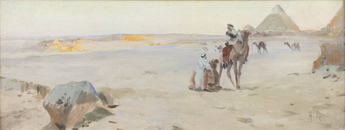 ALBERTO ROSSI - 'Dromedari nel deserto' 