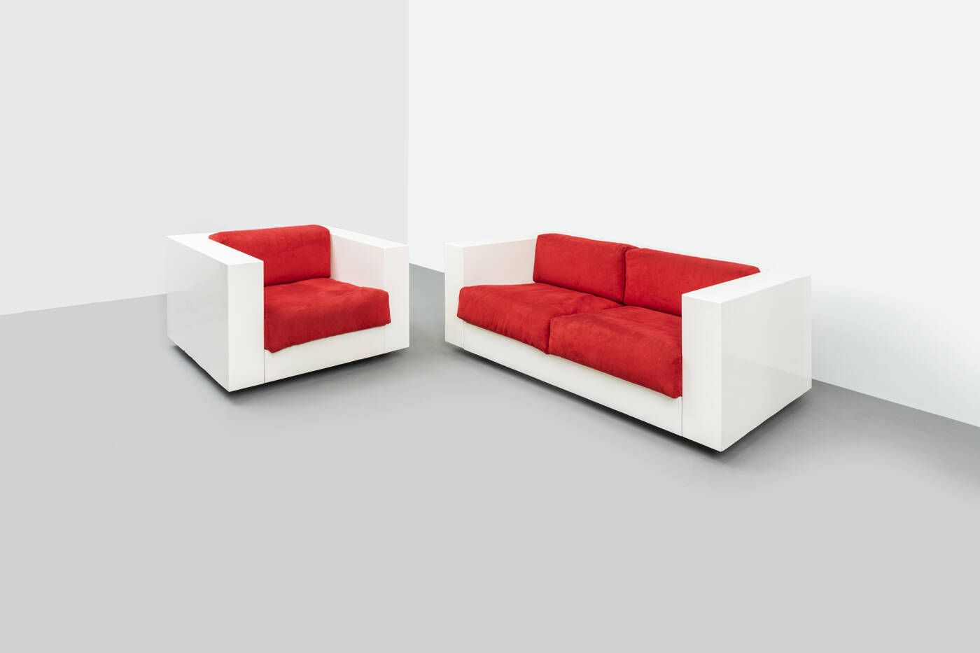 MASSIMO VIGNELLI - Divano e poltrona mod. Saratoga