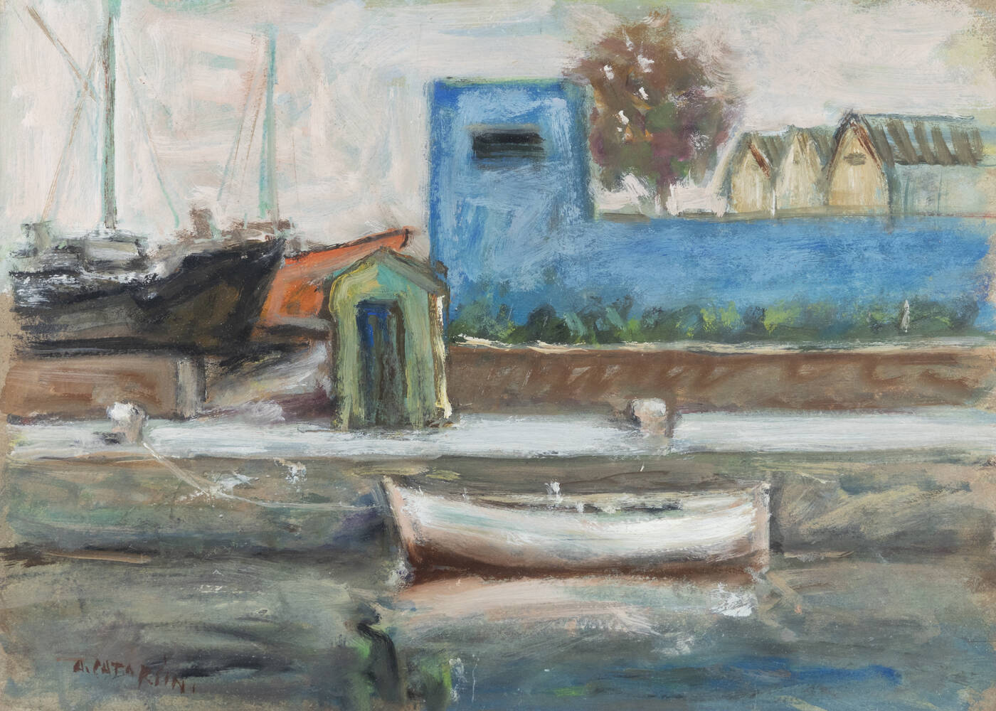 ALFREDO CATARSINI - 'Cantine navali' 1947