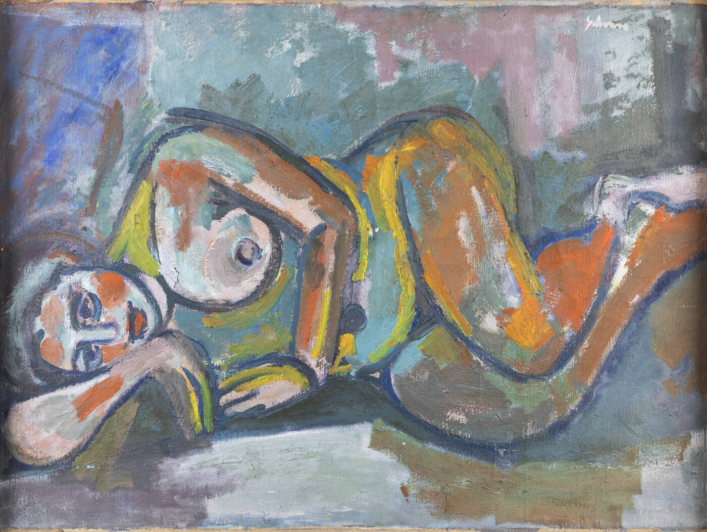 ALBINO GALVANO - 'Figura sdraiata' 1946