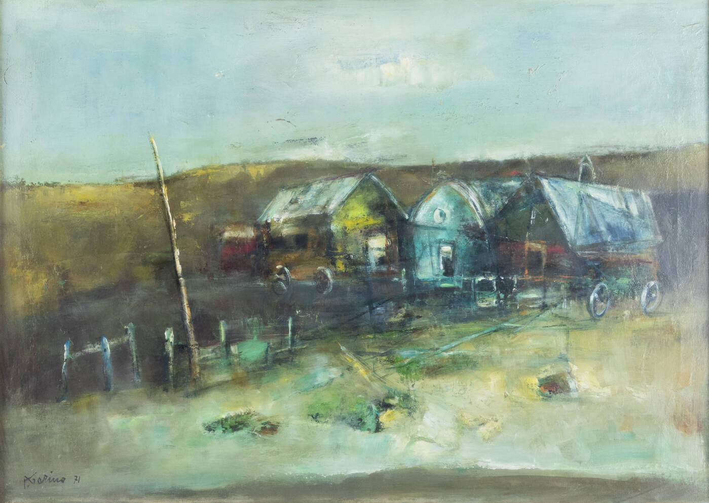 PIERO GARINO - 'Paesaggio' 1971