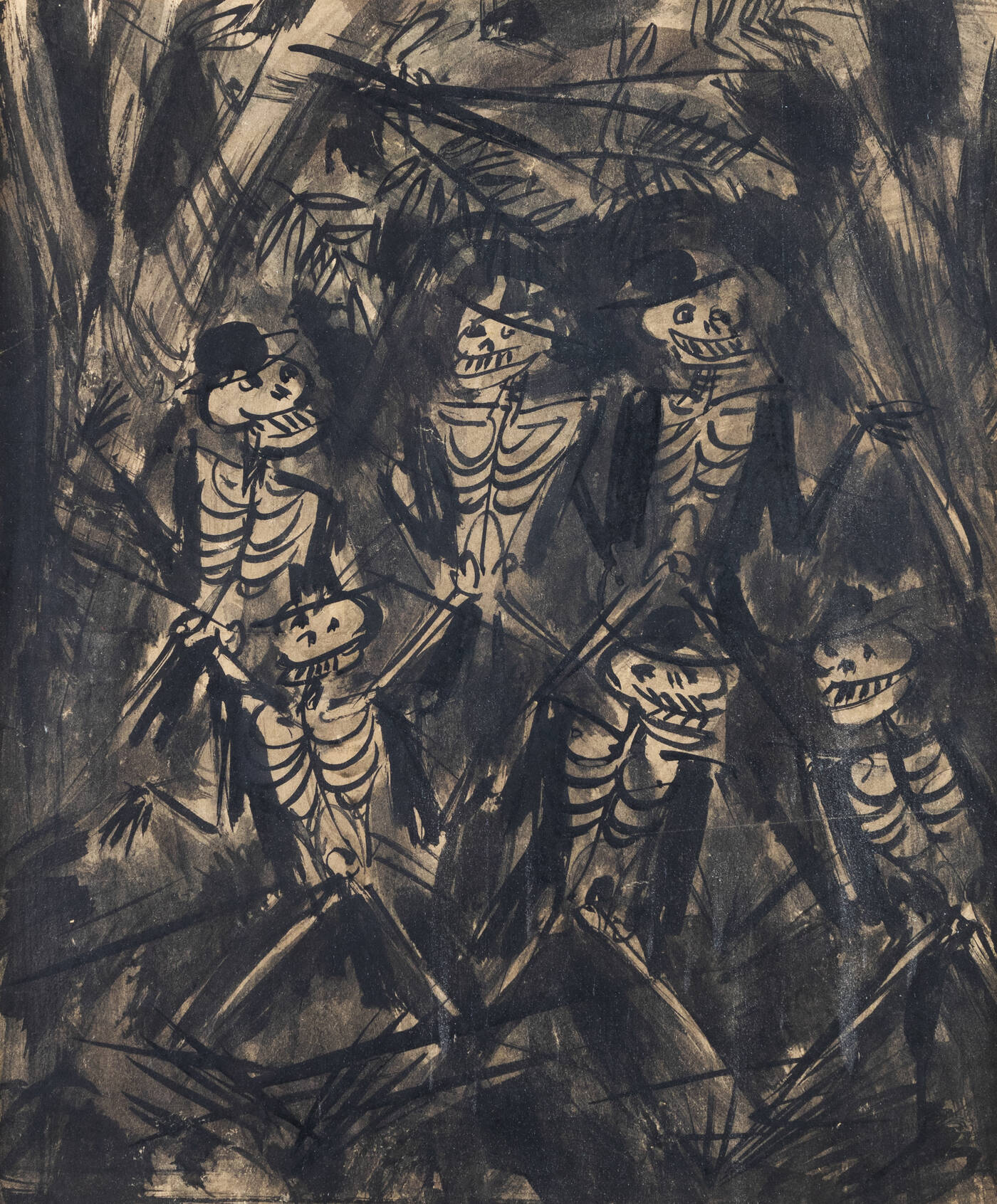 LUIGI SPAZZAPAN - 'Grottesco' anni'40