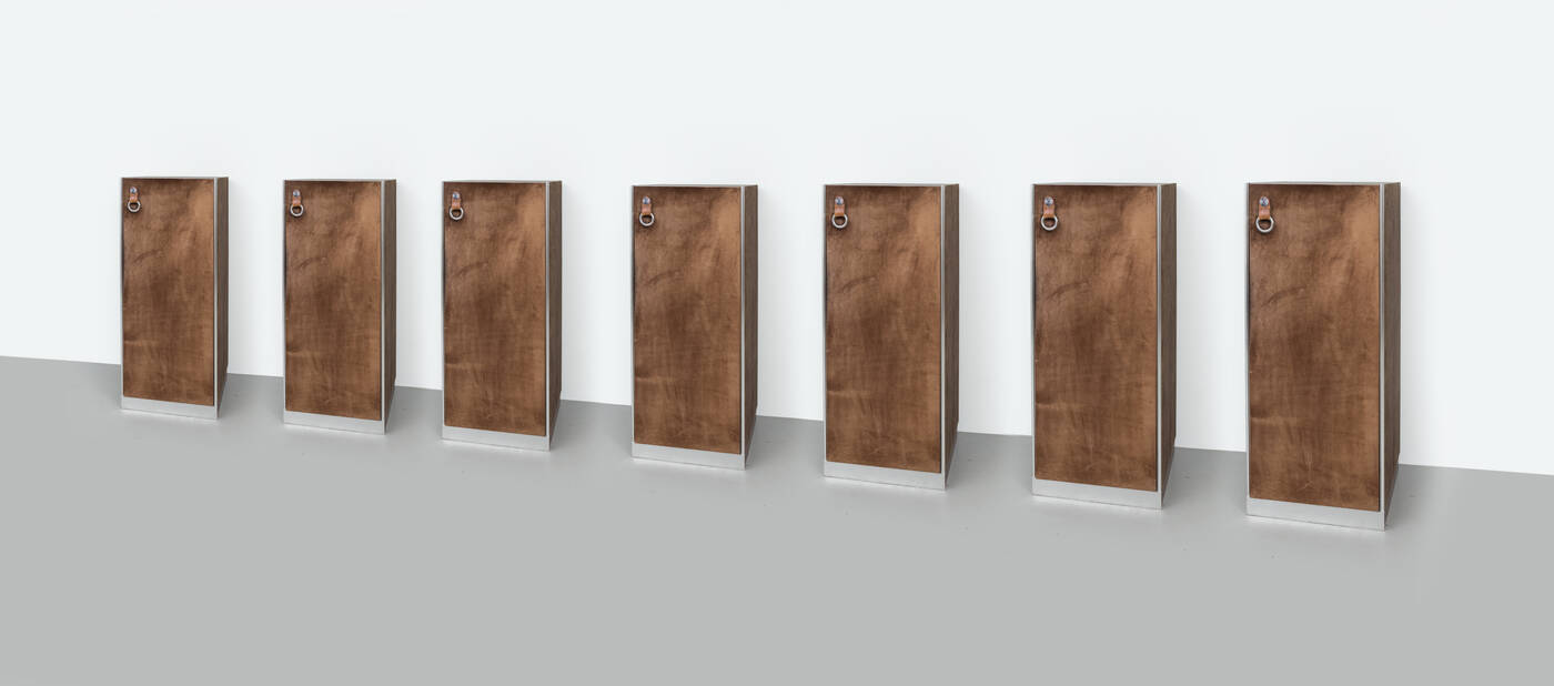 GUIDO FALESCHINI - Sette armadietti ad una anta