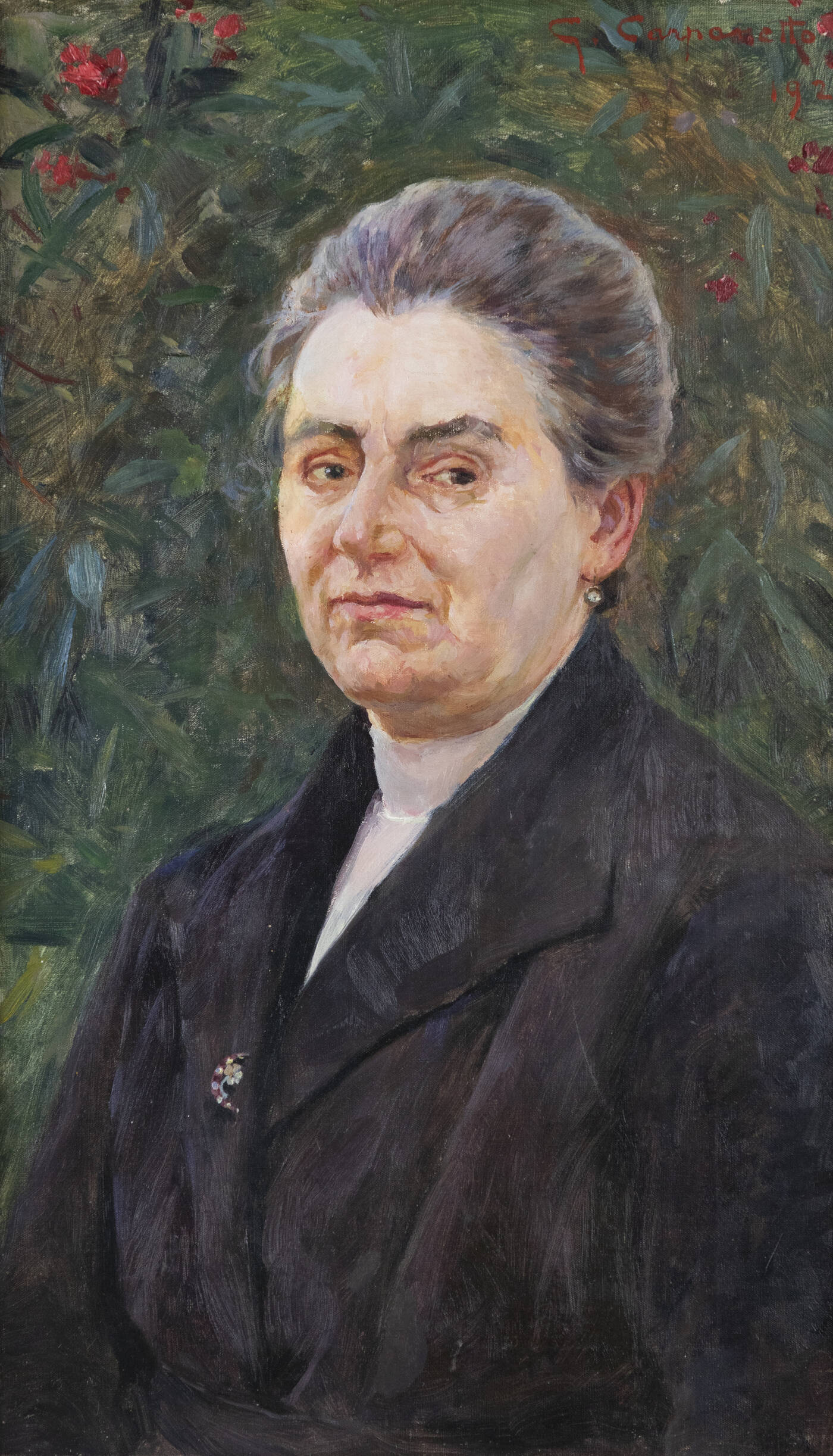 GIOVANNI BATTISTA CARPANETTO - 'Ritratto di signora' 1921 