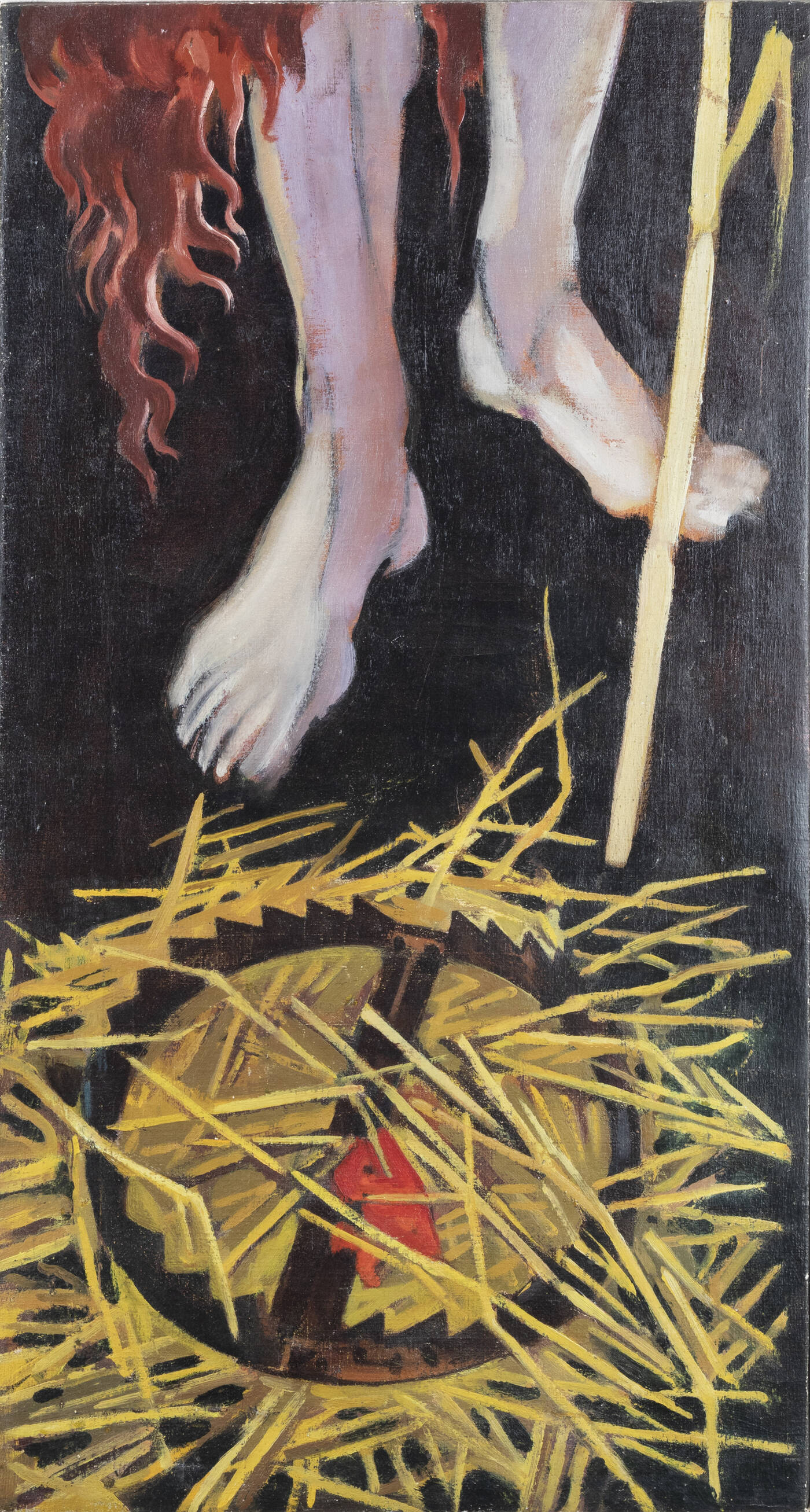 ITALO CREMONA - 'La tagliola' 1945 circa