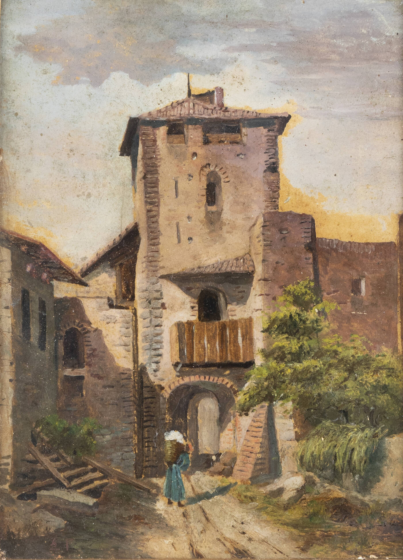 PITTORE NON IDENTIFICATO - 'Borgo'