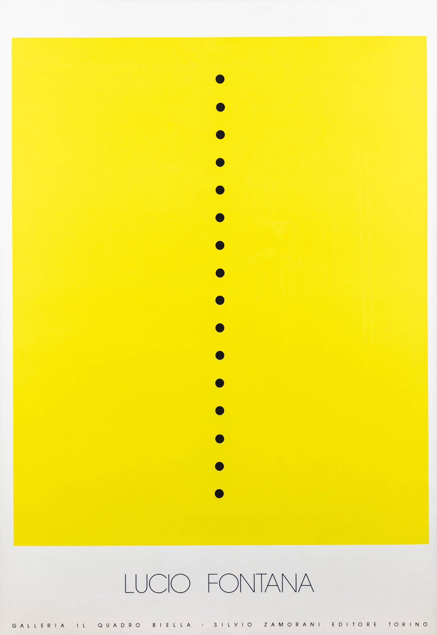 MANIFESTO - 'Lucio Fontana. Galleria il Quadro Biella'