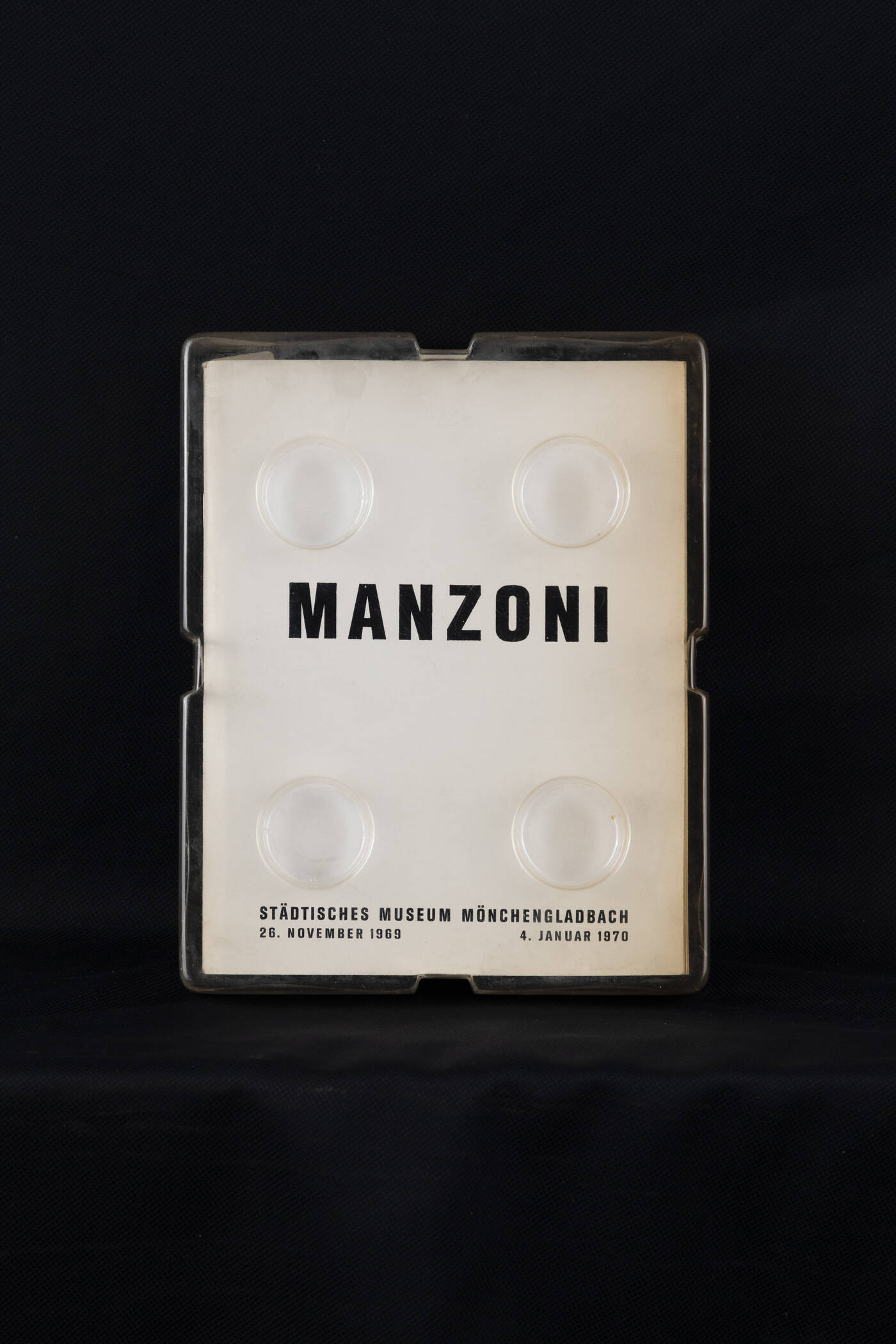 PIERO MANZONI - 'Manzoni - Städtisches Museum Mönchengladbach - 26 november 1969 / 4 januar 1970'