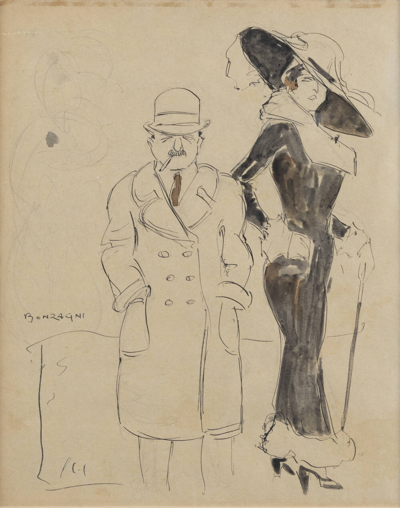 AROLDO BONZAGNI - 'Teresin Ravanna e la dama dell'aristocrazia milanese' 1910-1911