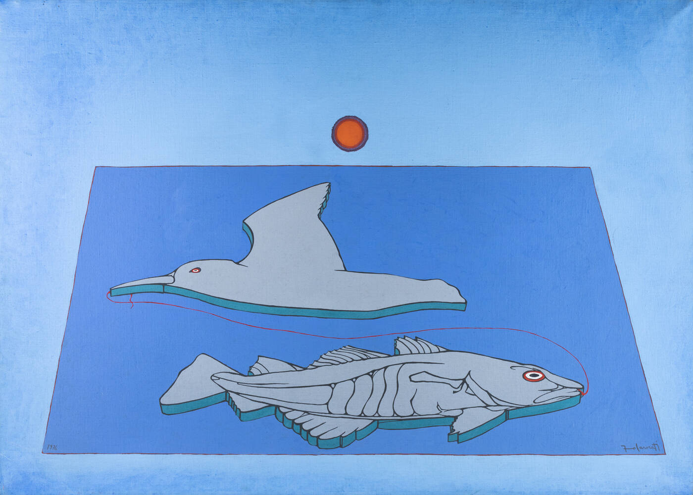 FRANCESCO CASORATI - 'Pesce e uccello'