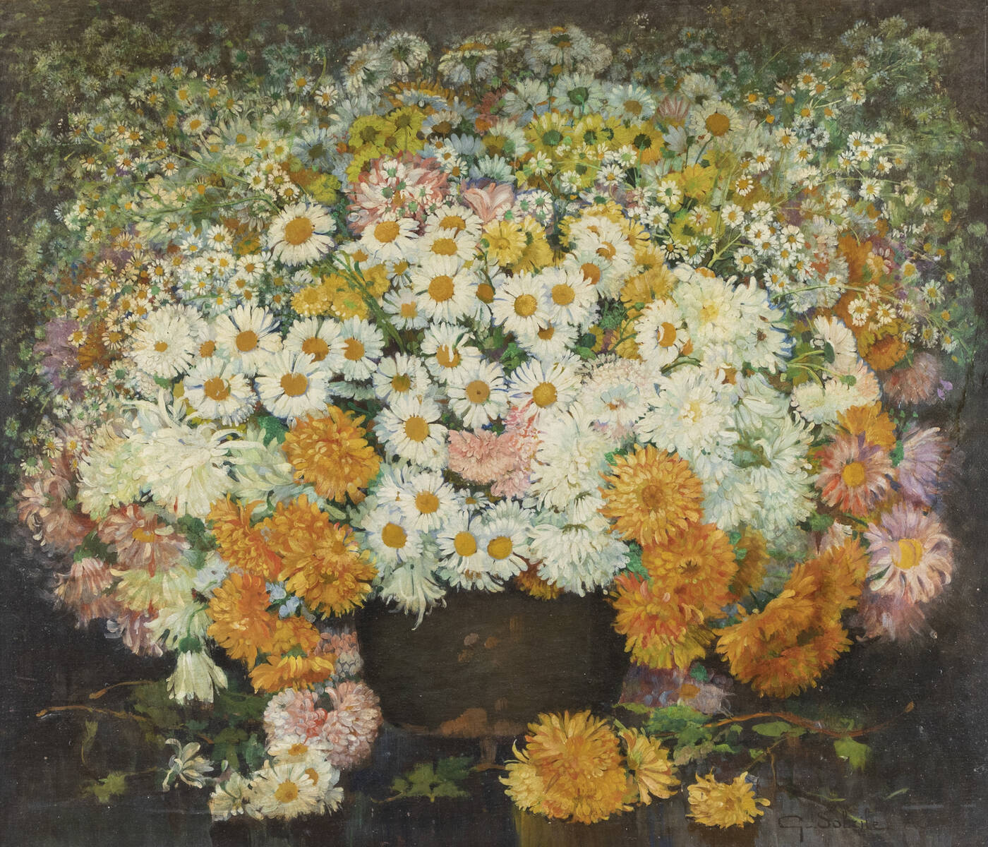 GIUSEPPE SOBRILE - 'Vaso di fiori'