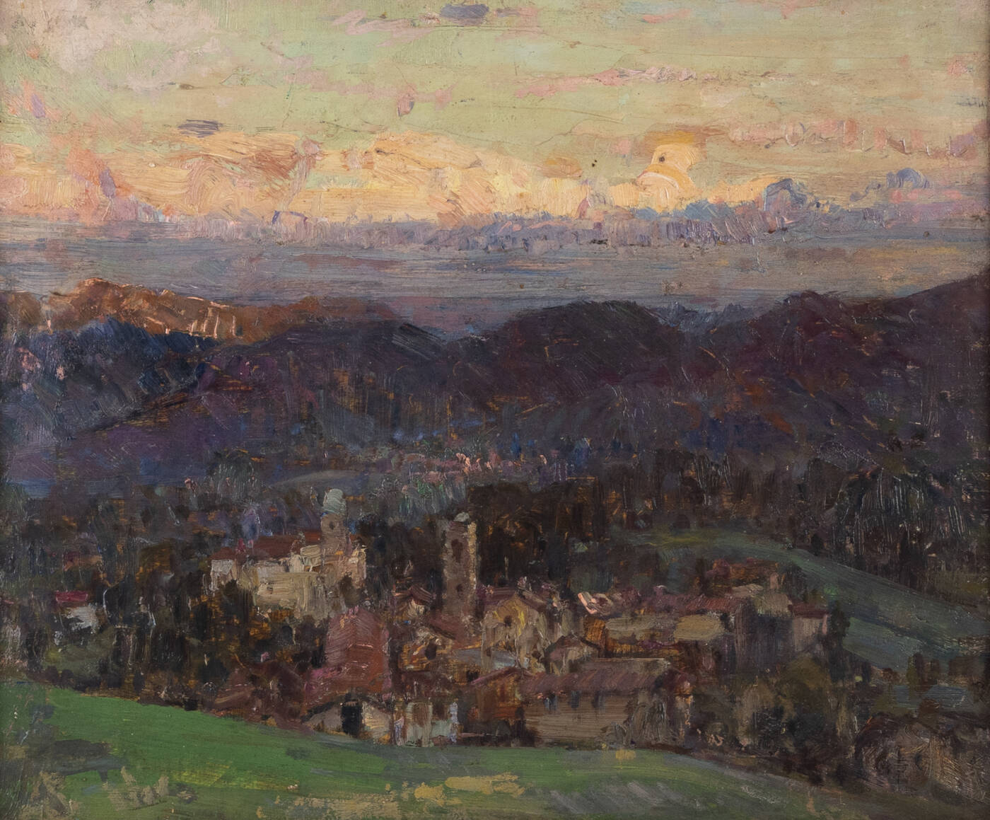 ALESSANDRO LUPO - 'Veduta di paese'