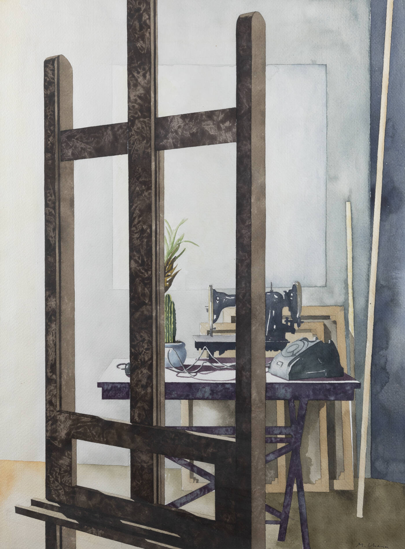 MAURO CHESSA - 'Natura morta dietro cavalletto'