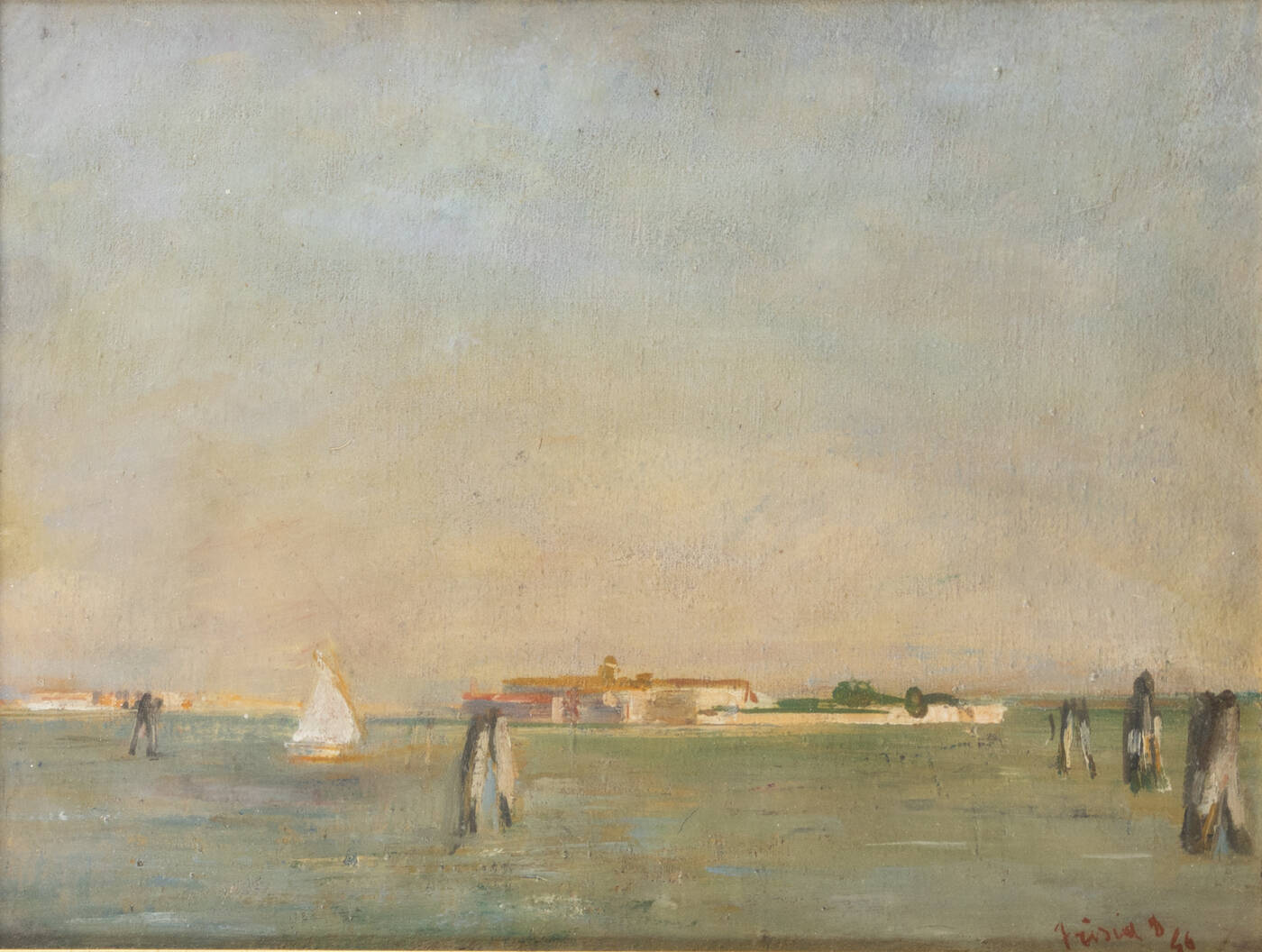 DONATO FRISIA - 'Veduta dell'Isola di San Giorgio' 1946