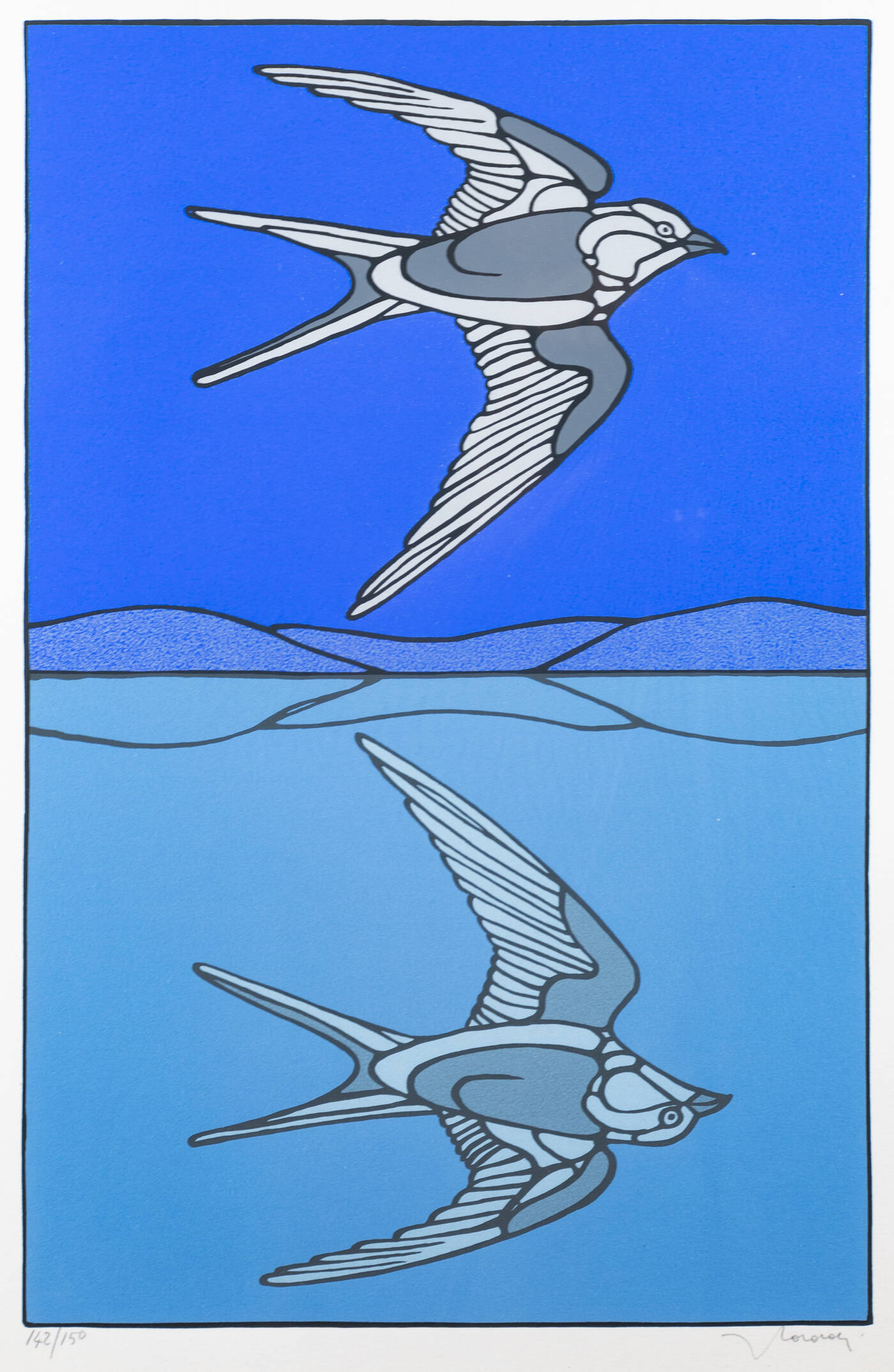 FRANCESCO CASORATI - 'Uccelli in volo'