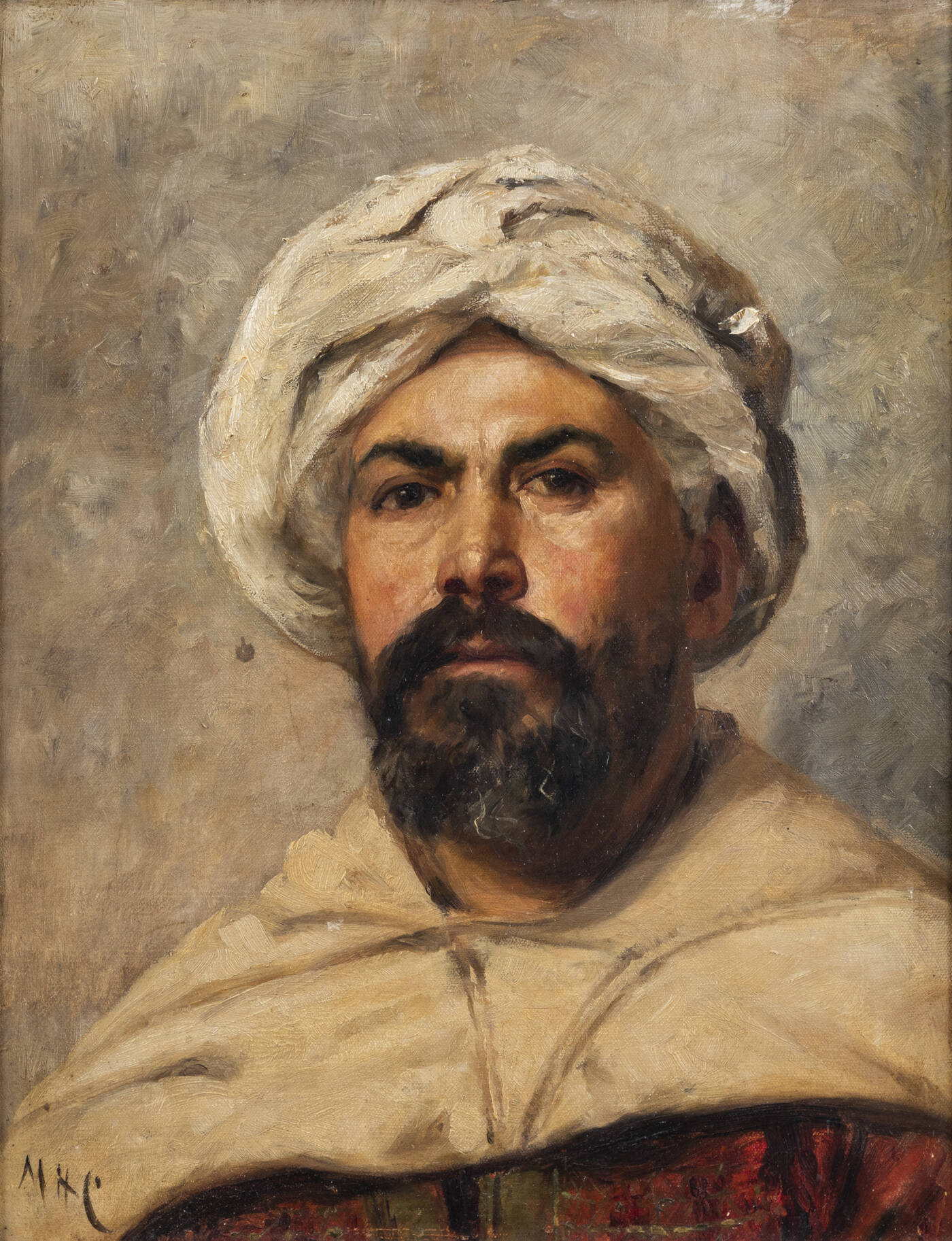 PITTORE ANONIMO - 'Uomo con turbante'