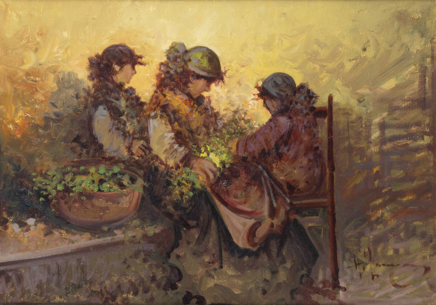 ANTONIO PECORARO - 'Donna tra i fiori'