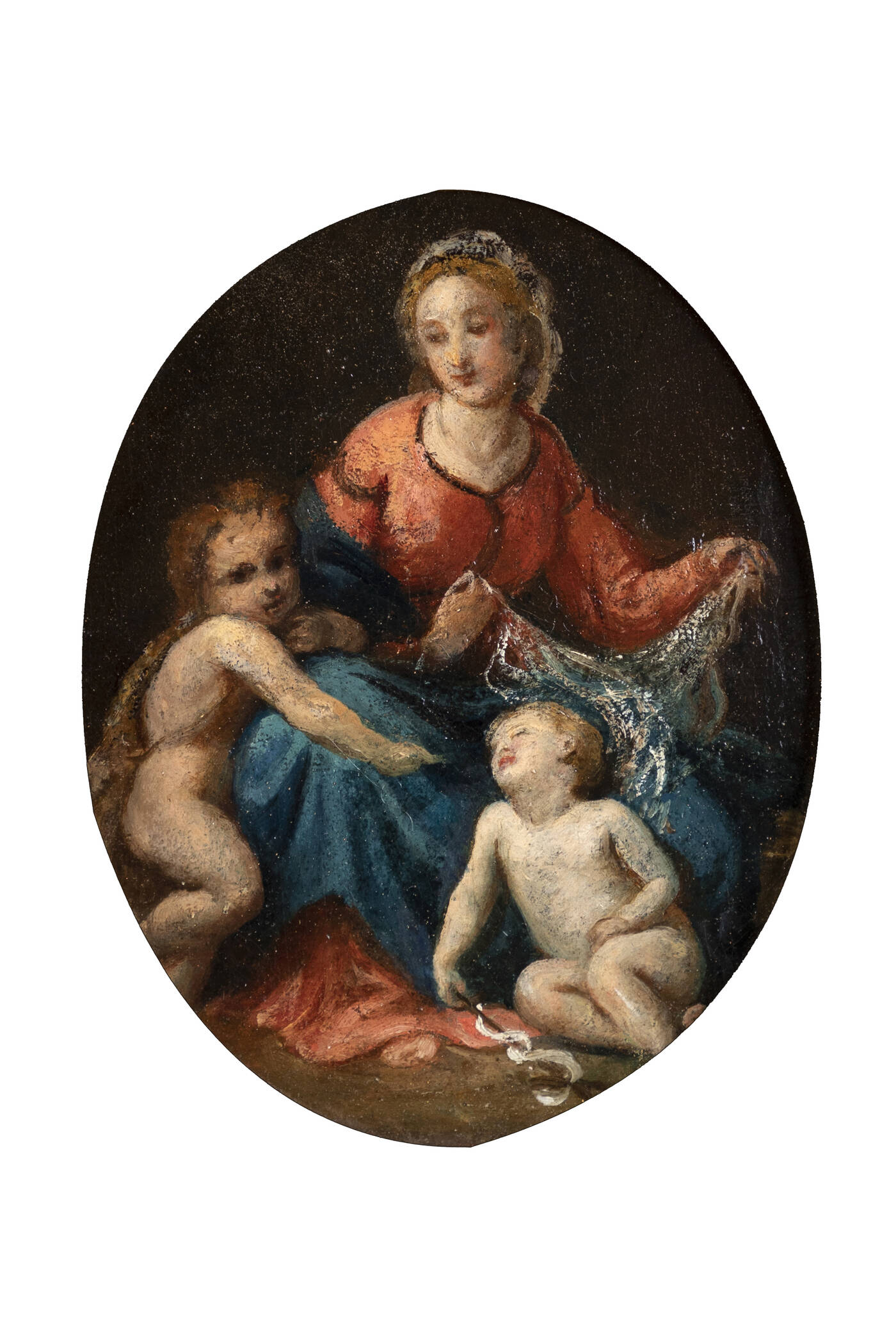 PITTORE ANONIMO DEL XVII SECOLO  - 'Madonna con bambino'