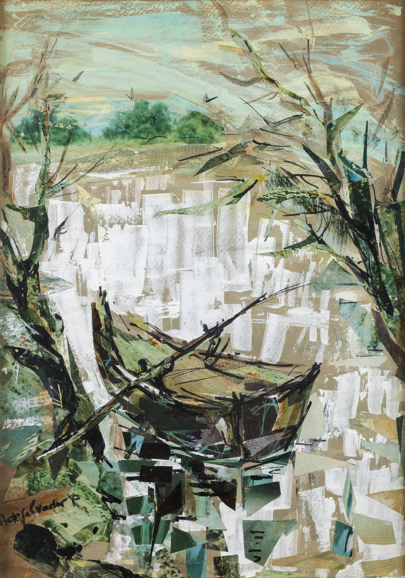 ALINA DE SALVADOR - 'Paesaggio' anni '65/70