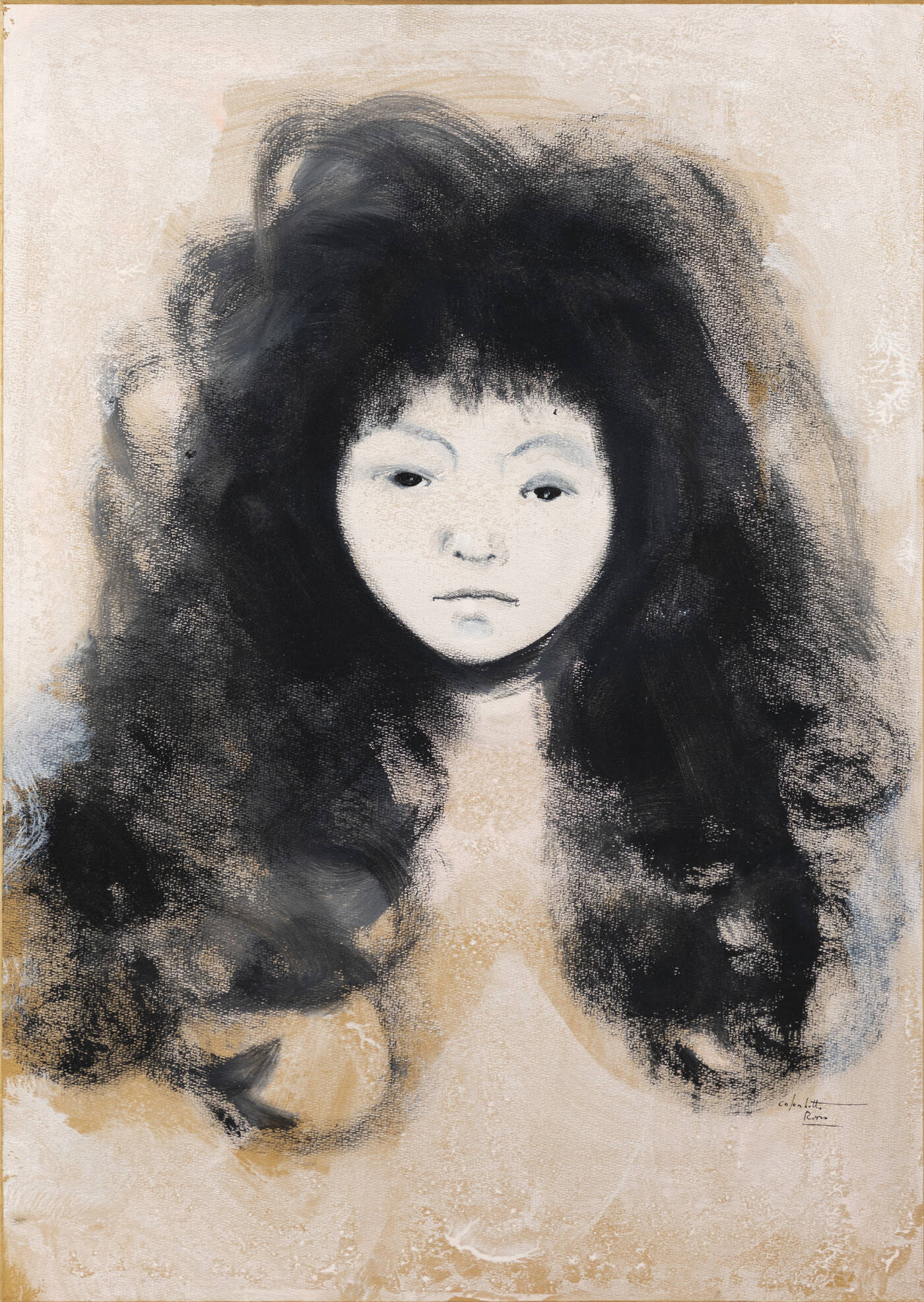 ENRICO COLOMBOTTO ROSSO - 'Volto di bambina'