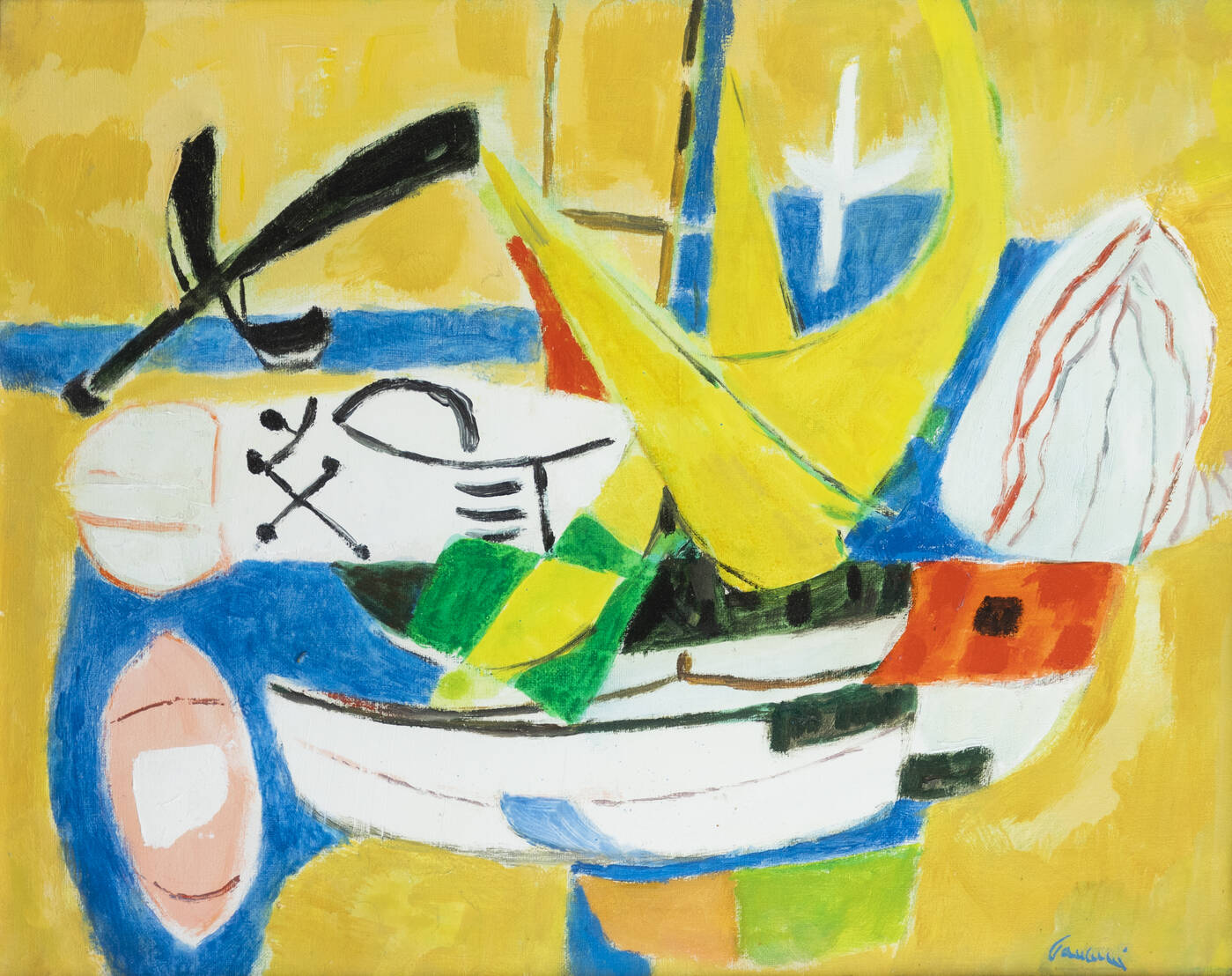 ENRICO PAULUCCI - 'Porto giallo' 1972