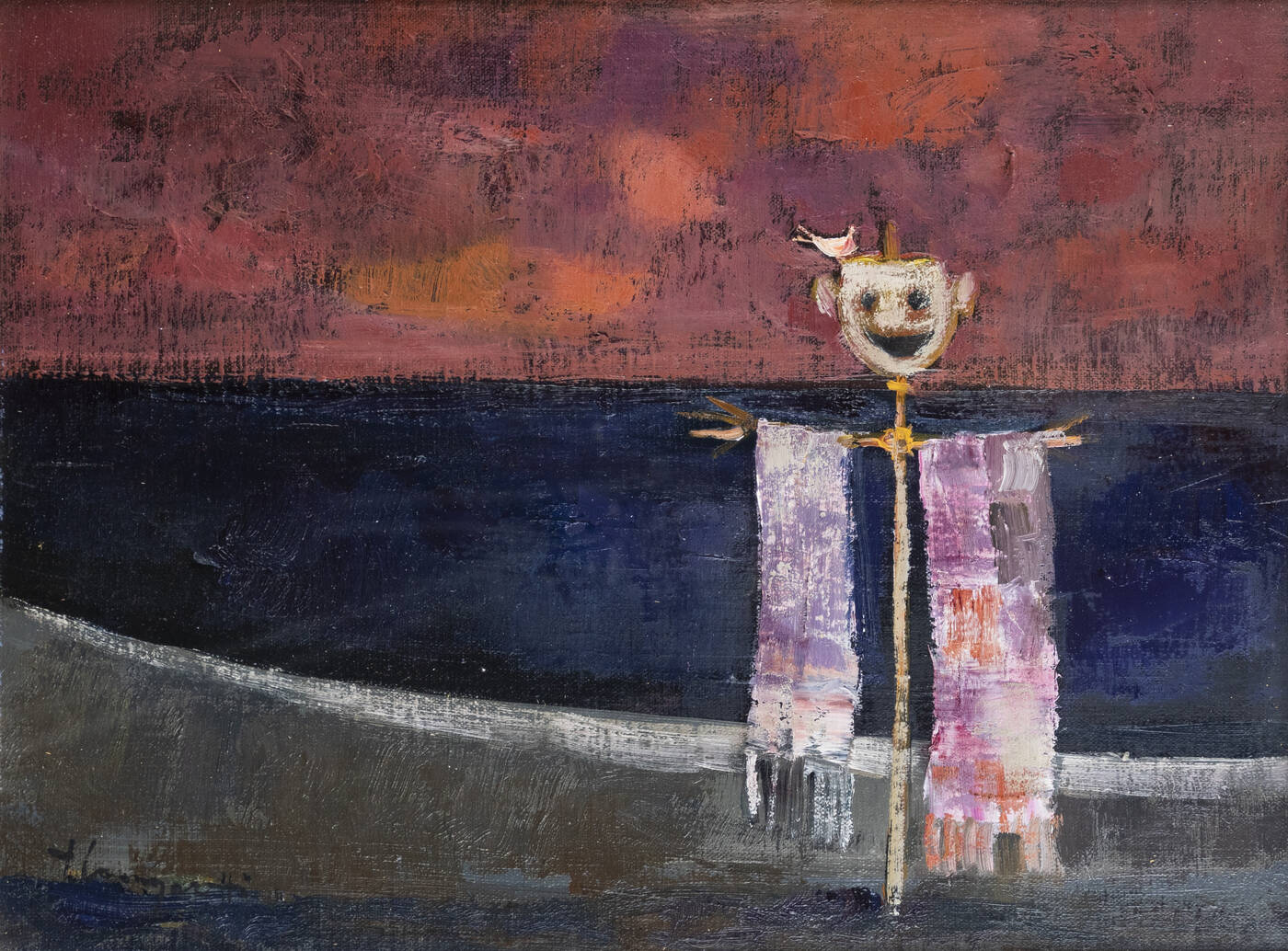 TRENTO LONGARETTI - 'Spaventapasseri alla Marina drammatica' 1981-1982